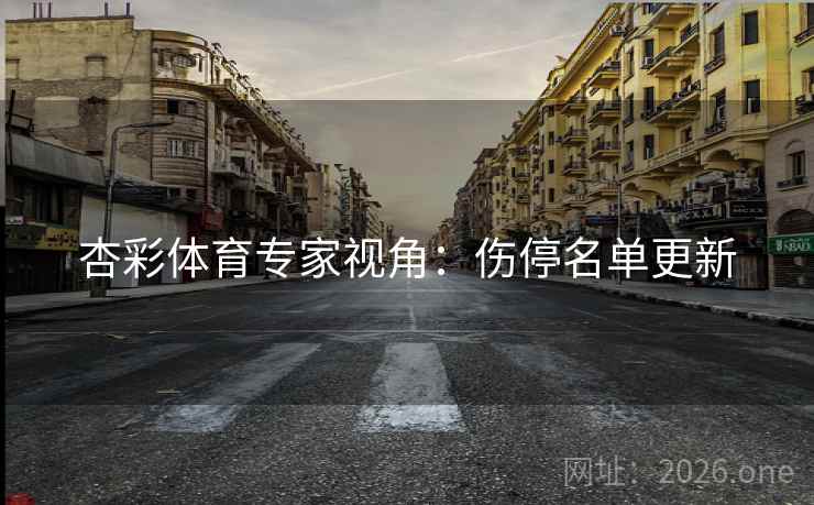 杏彩体育专家视角：伤停名单更新